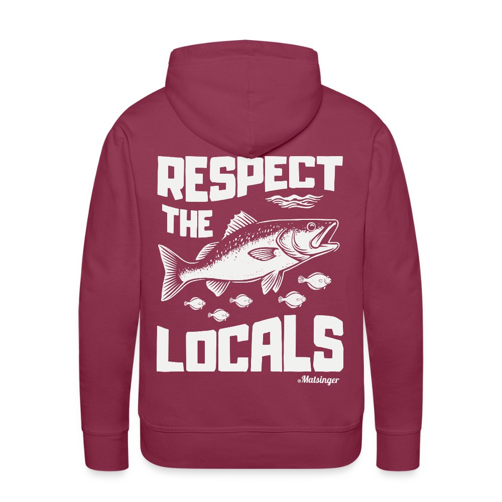 Respect The Locals Hoodie - Bordeaux