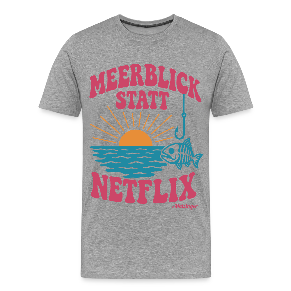 Meerblick Statt Netflix - Grau meliert