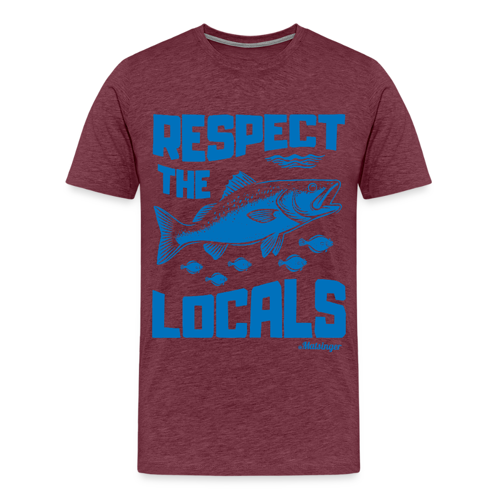 Respect The Locals - Bordeauxrot meliert