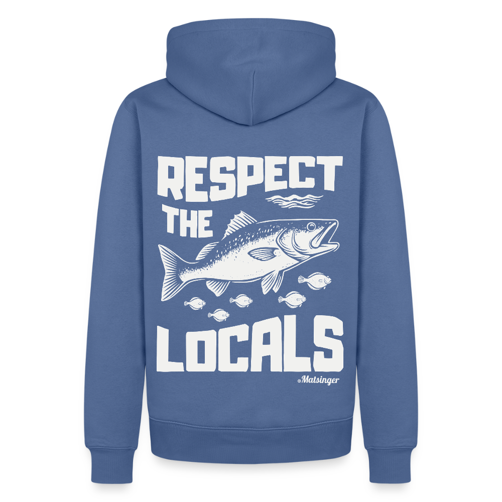 Respect The Locals Hoodie - Taubenblau