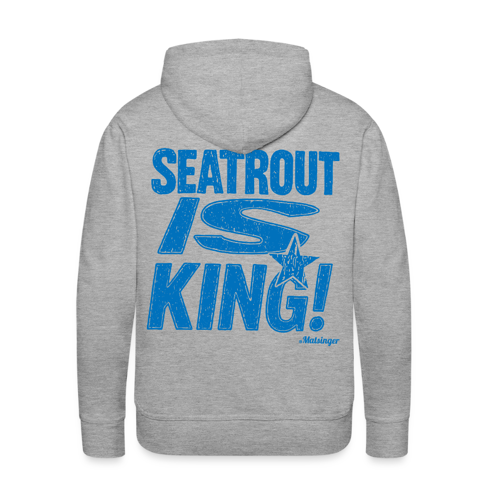 Seatrout is King Hoodie - Grau meliert