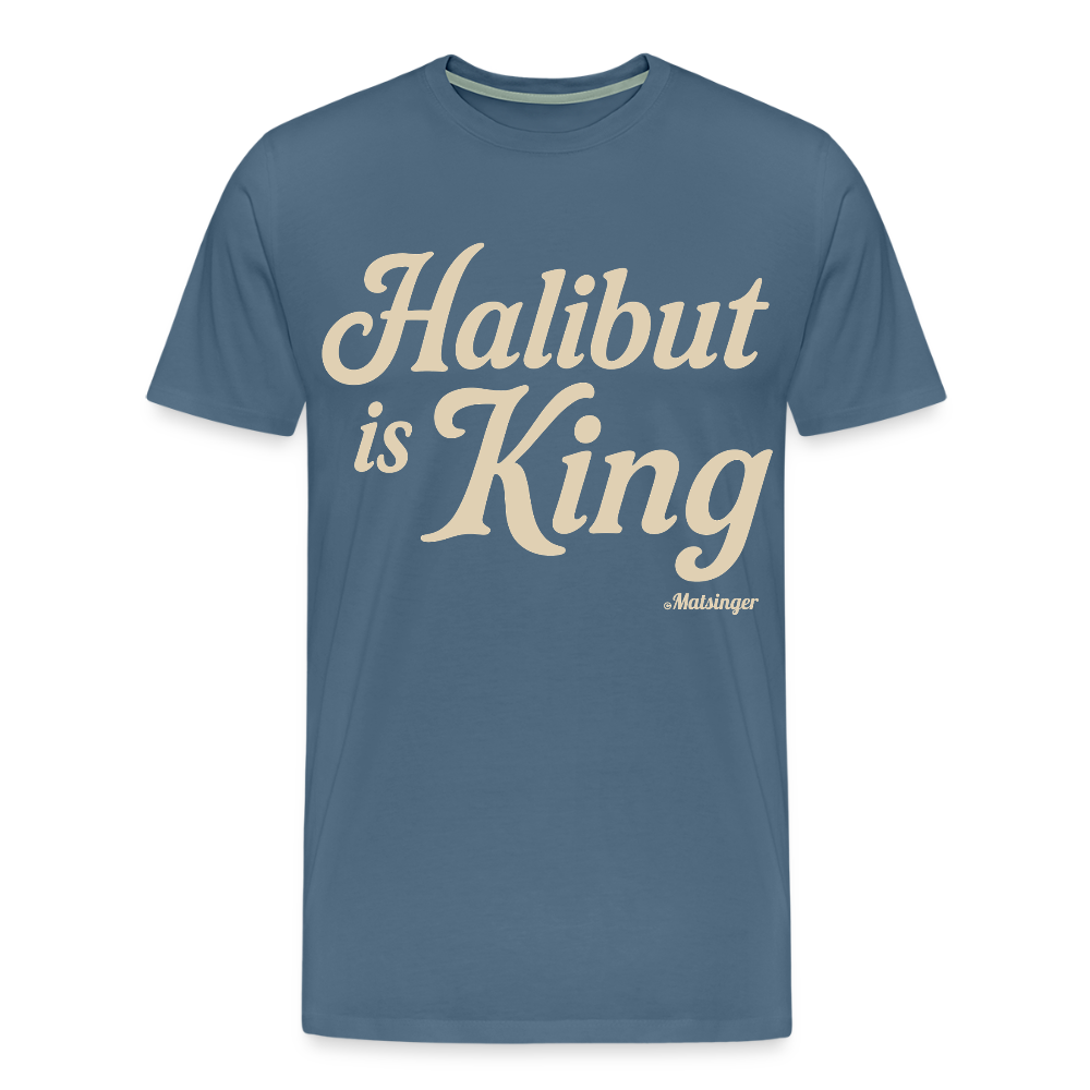 Halibut is King! - Blaugrau