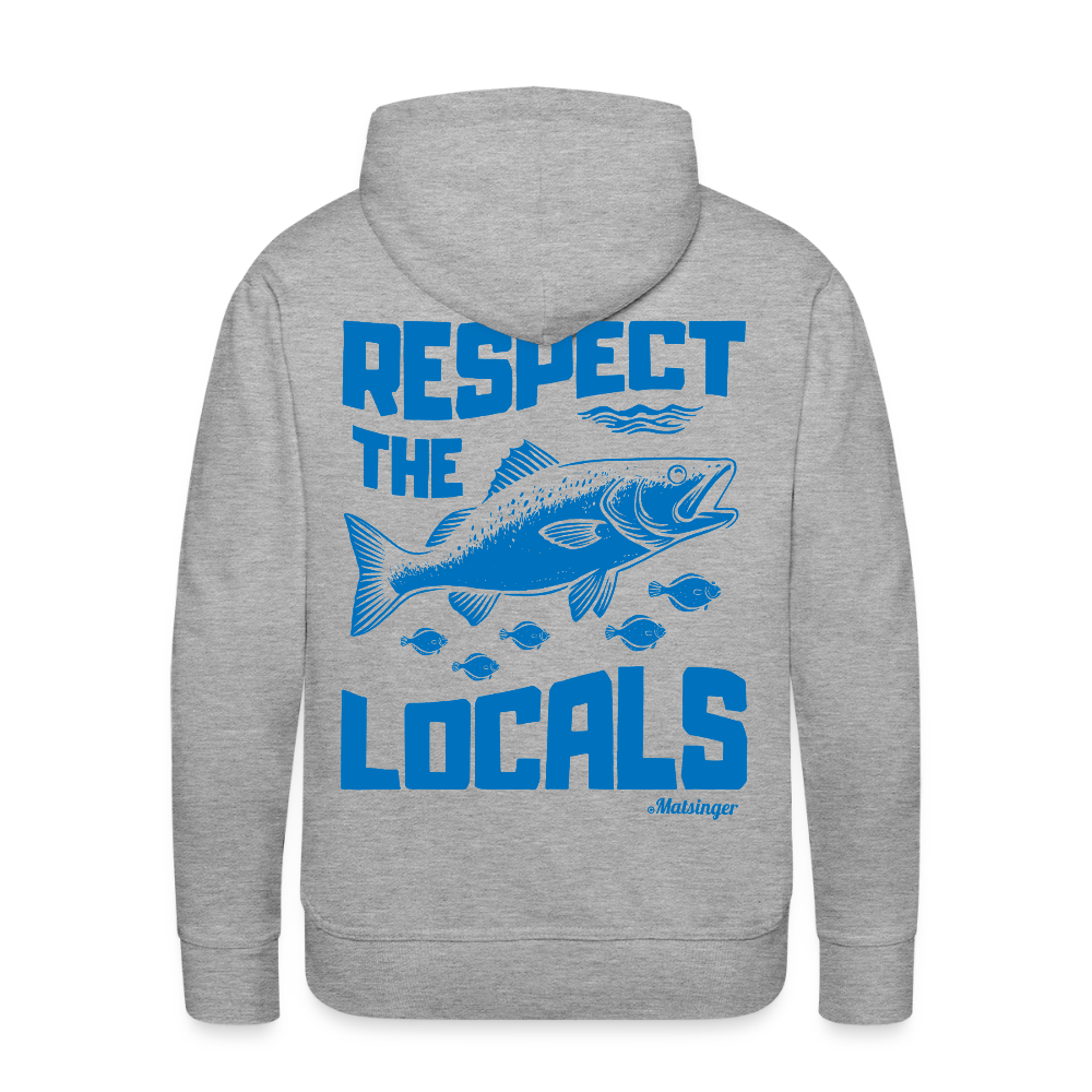 Respect The Locals Hoodie - Grau meliert