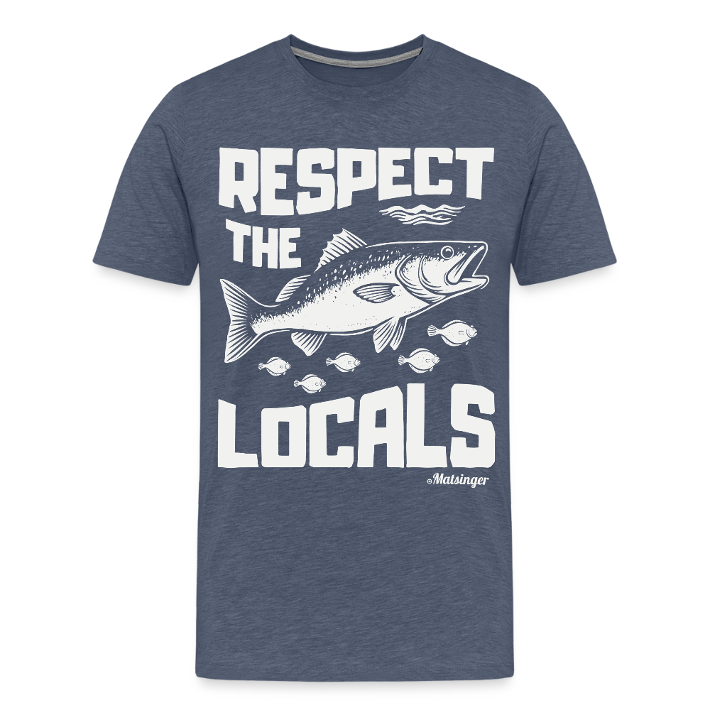 Respect The Locals T-Shirt - Blau meliert