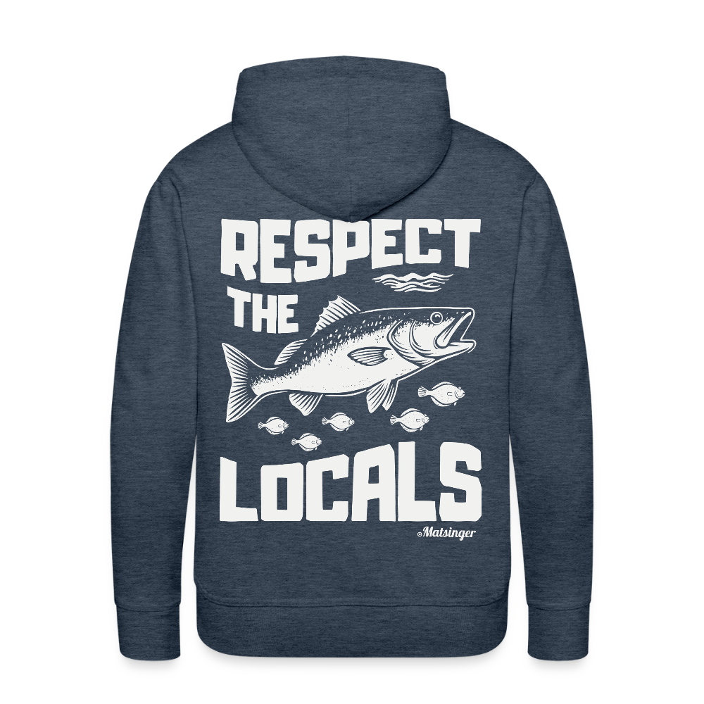 Respect The Locals Hoodie - Jeansblau