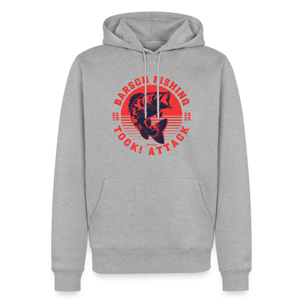 Barsch Fishing - Grau meliert