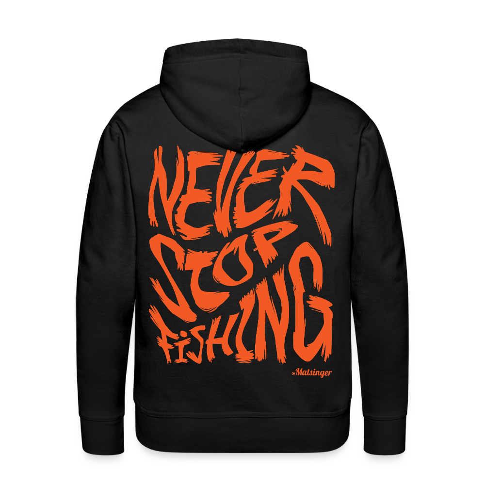 Never Stop Fishing - Schwarz