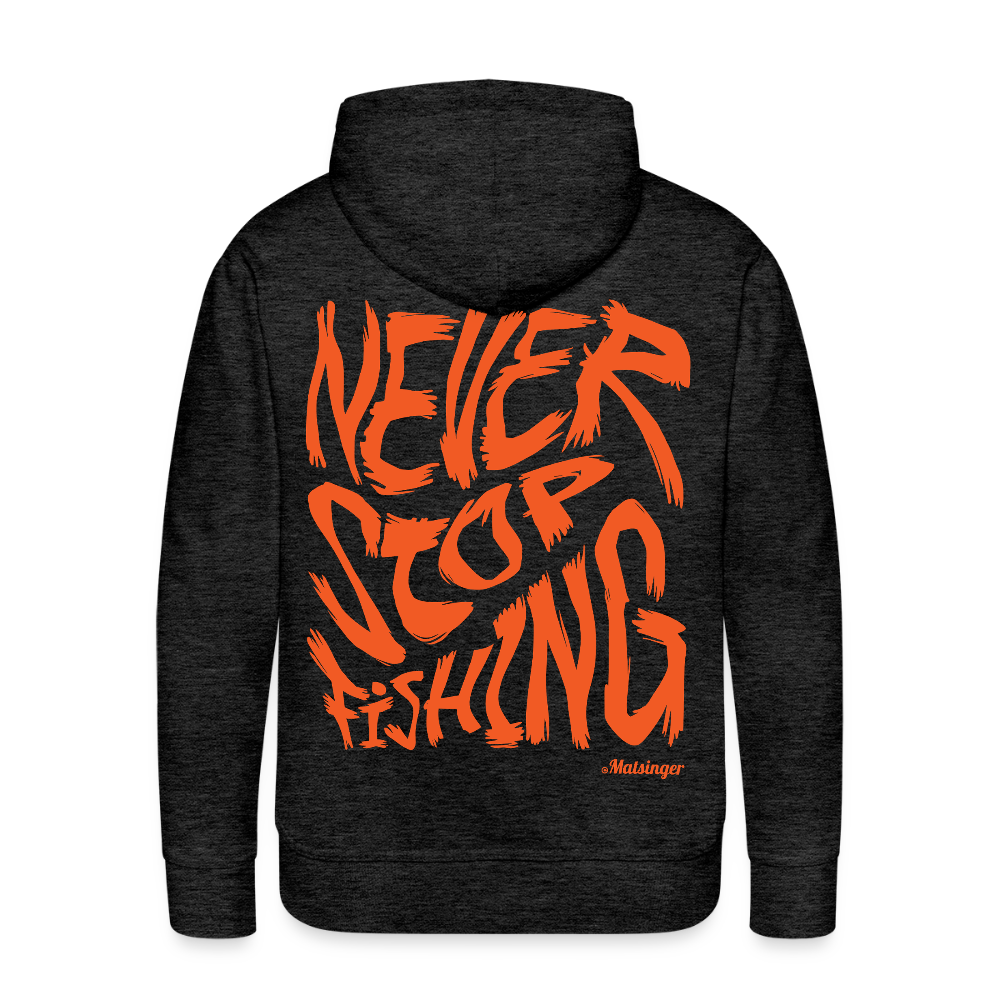 Never Stop Fishing - Anthrazit