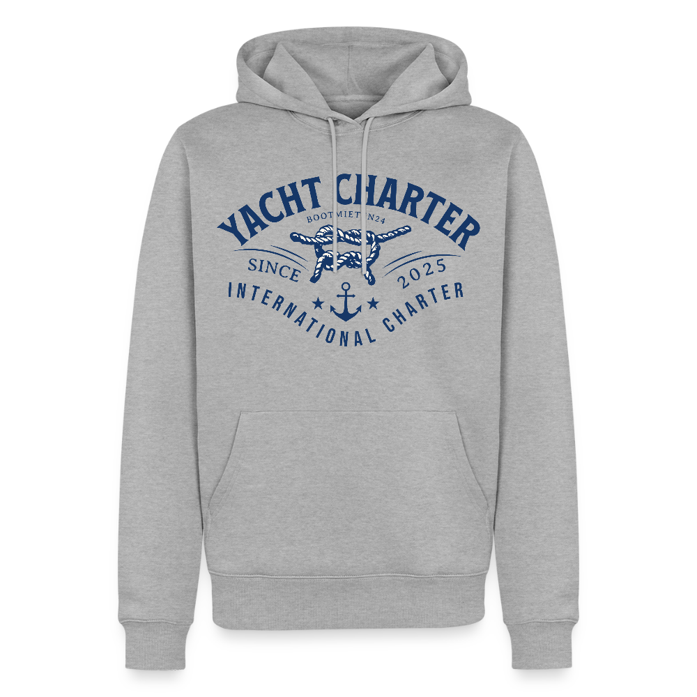 Bootmieten24 Classic Hoodie - Grau meliert