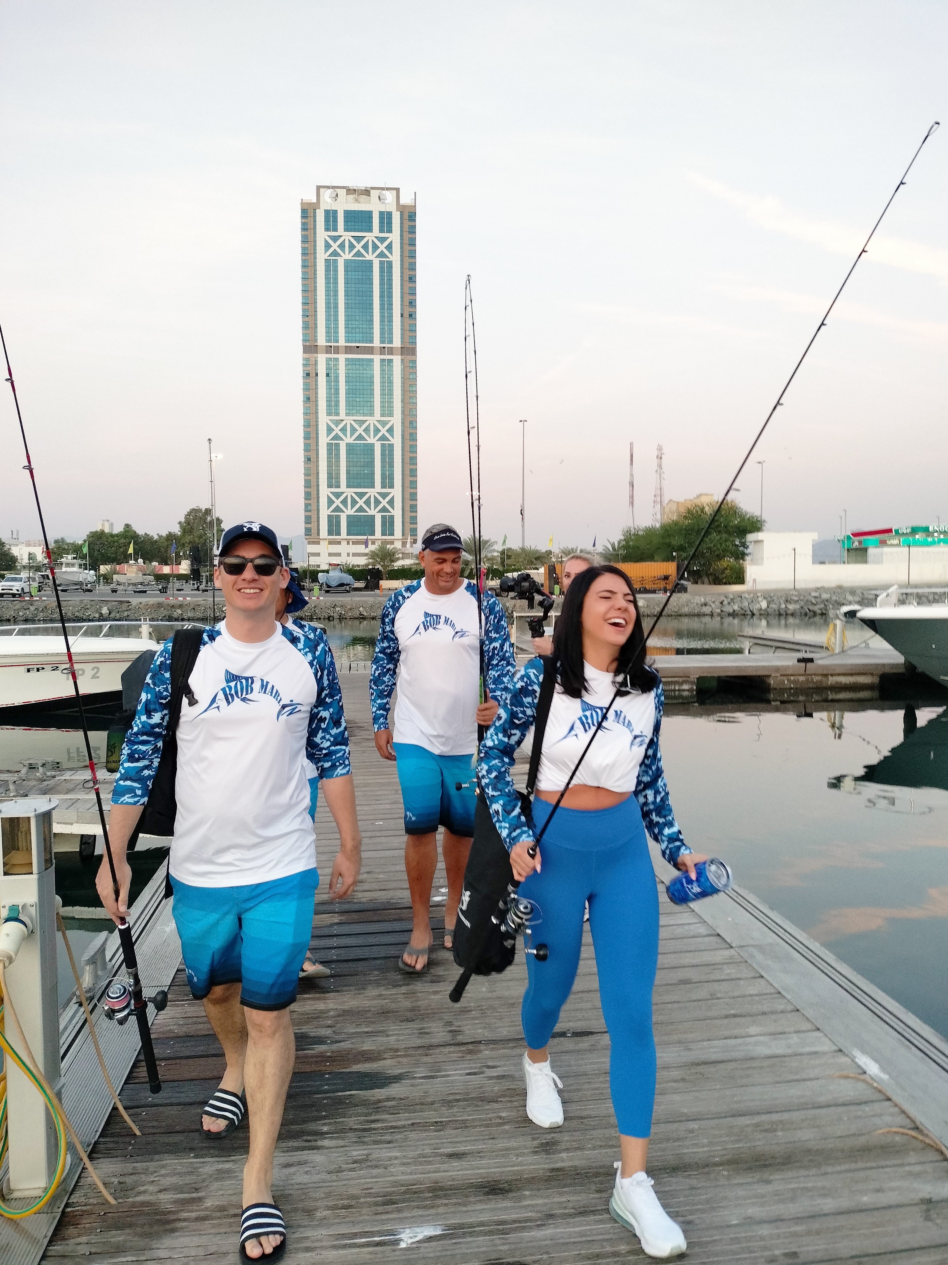 Bob Marlin Performance Shirt BOB CAMO BLUE