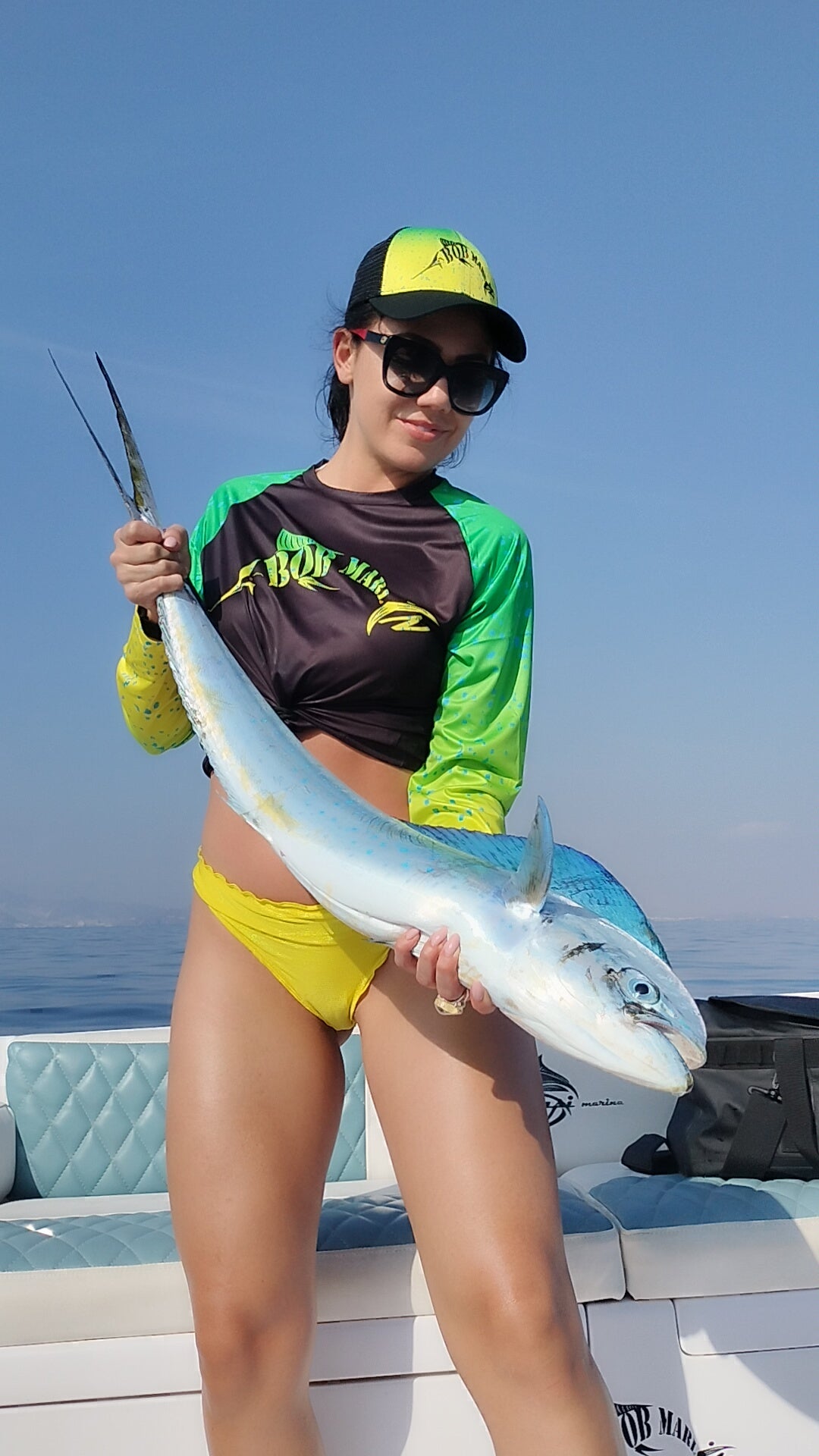 Bob Marlin Performance Shirt BOB MAHI BLACK