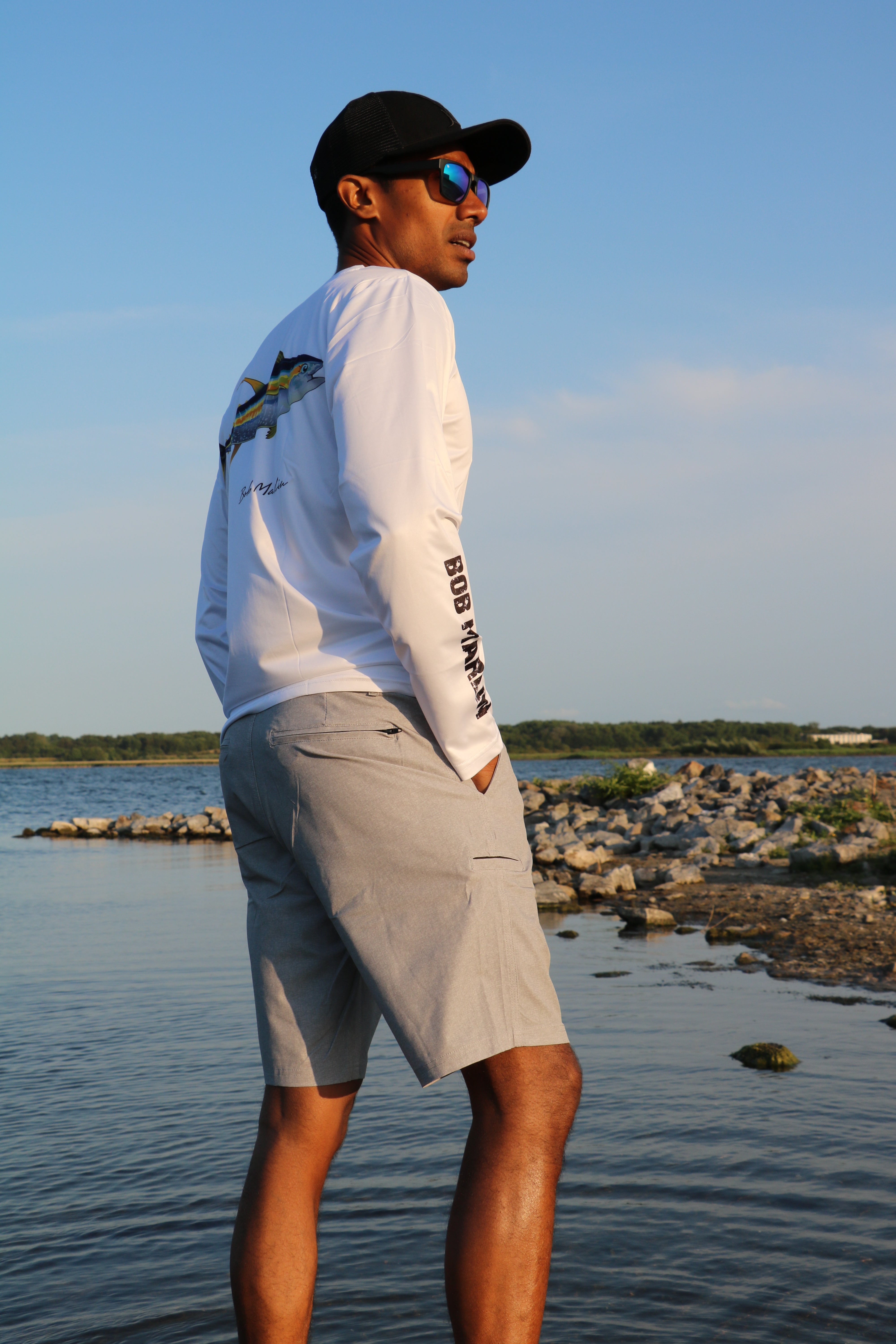 Bob Marlin Recycled Hybrid Short GREY