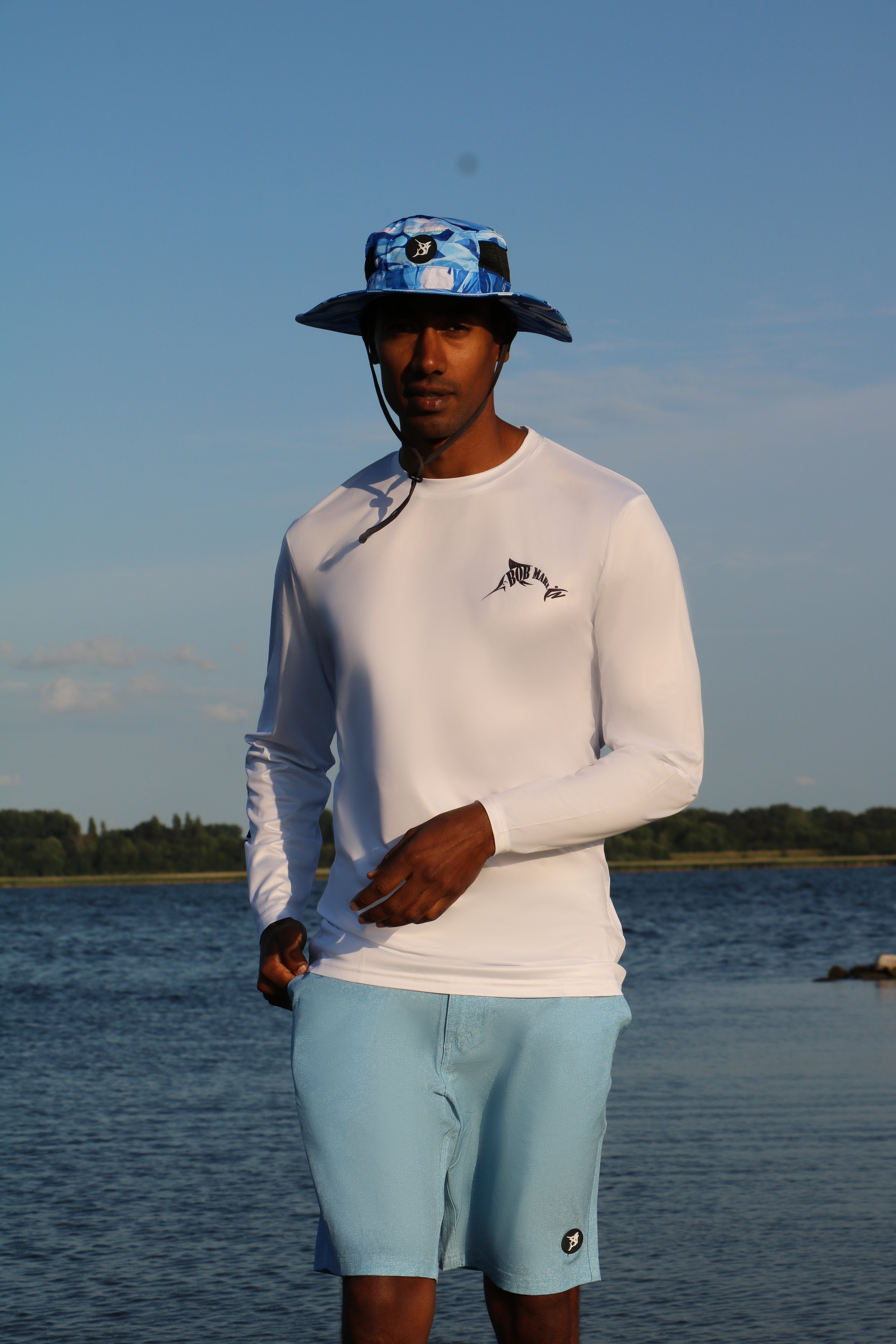 Bob Marlin Recycled Hybrid Short LIGHT BLUE