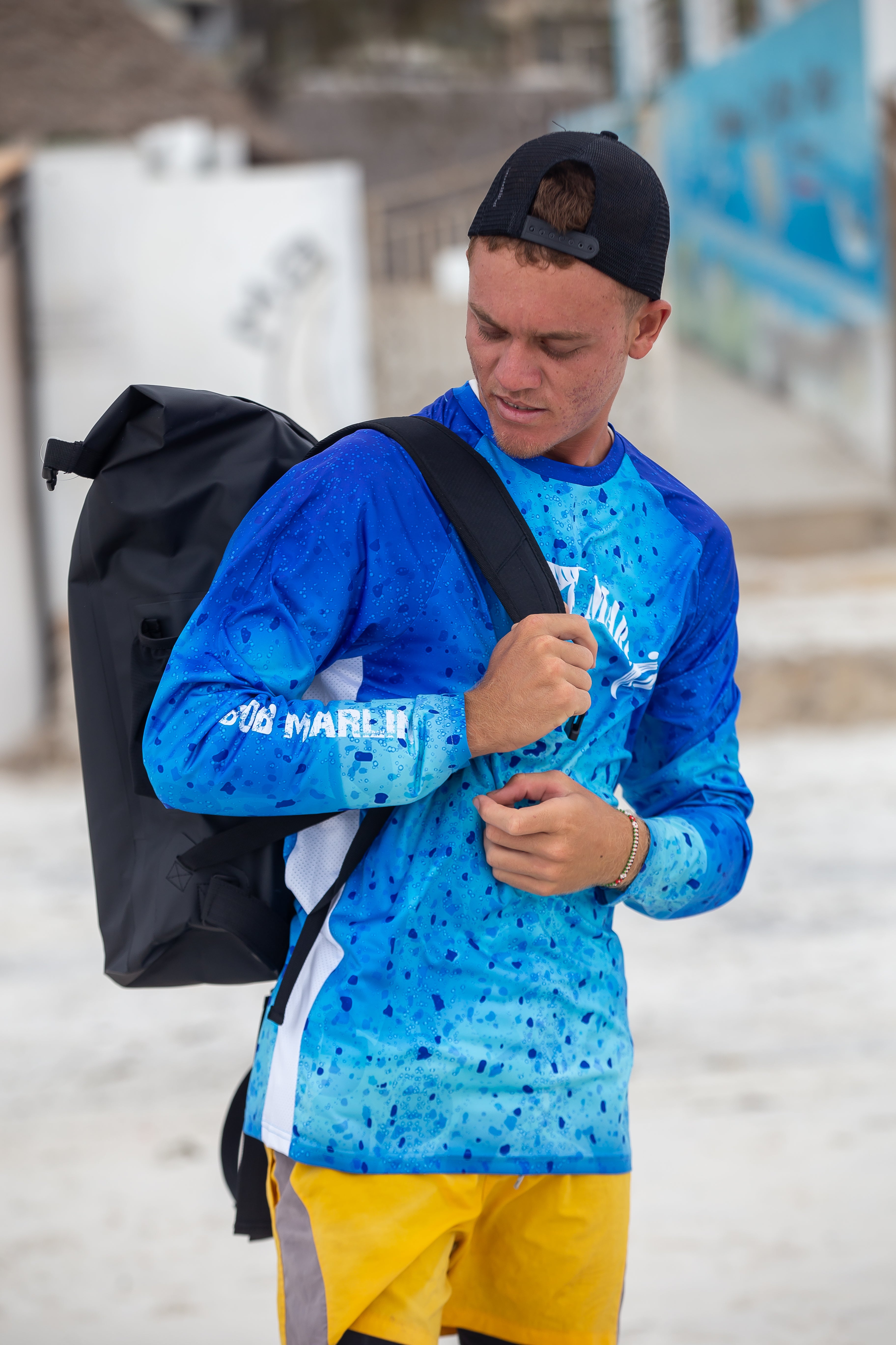 Bob Marlin Performance Shirt BOB MAHI BLUE