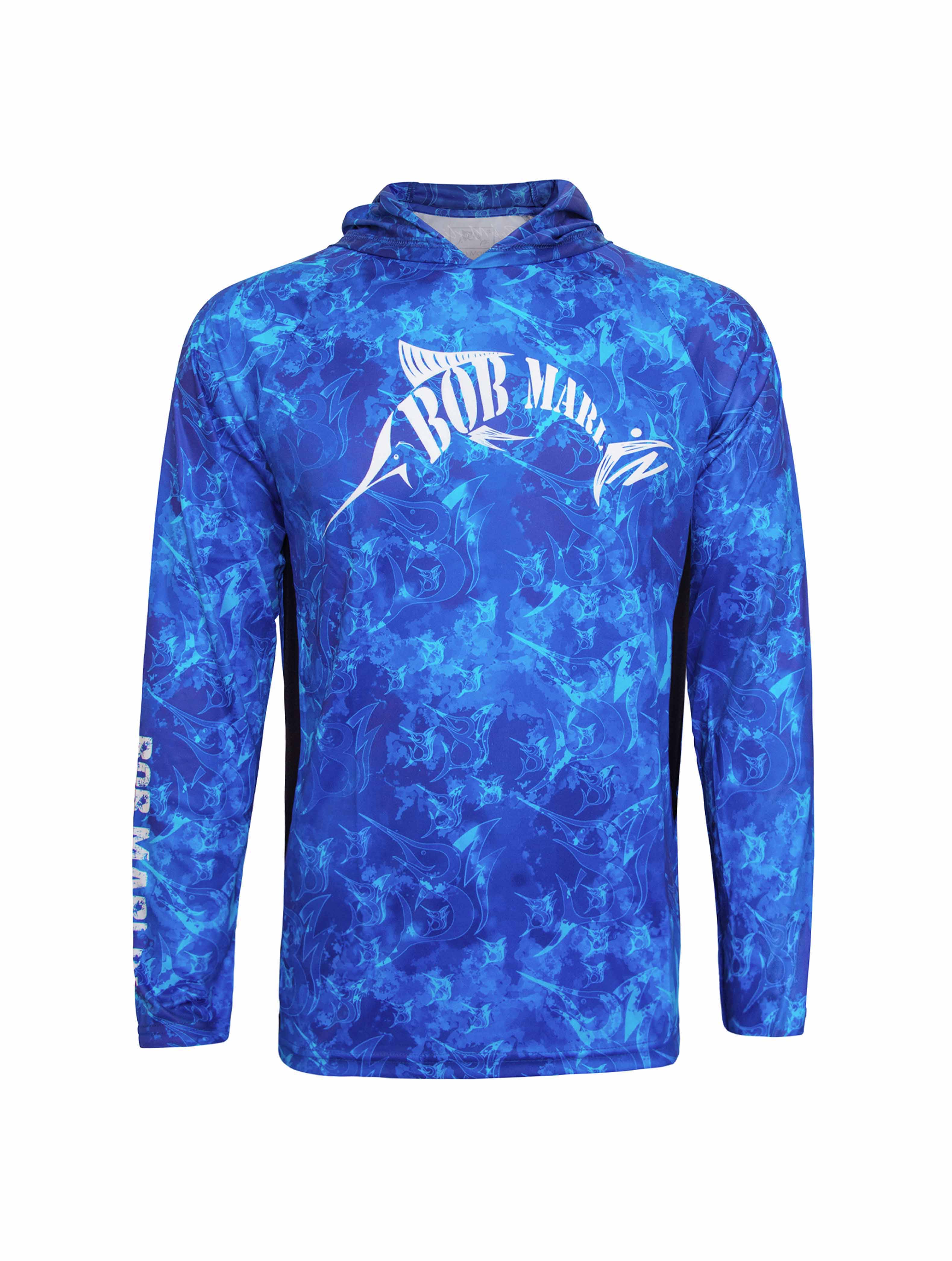 Bob Marlin Performance Hoodie GRANDER BLUE