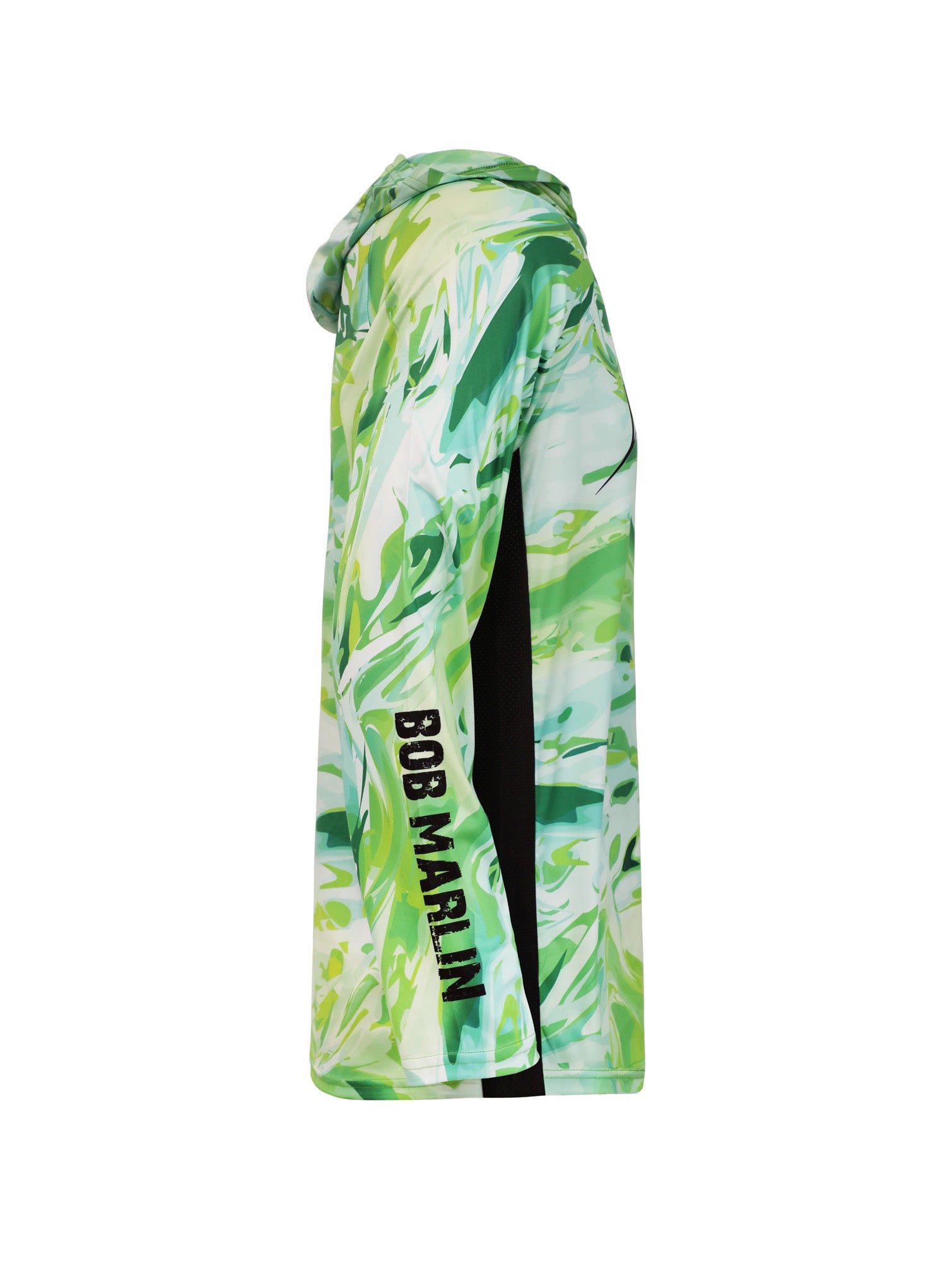 Bob Marlin Performance Hoodie GREEN STORM