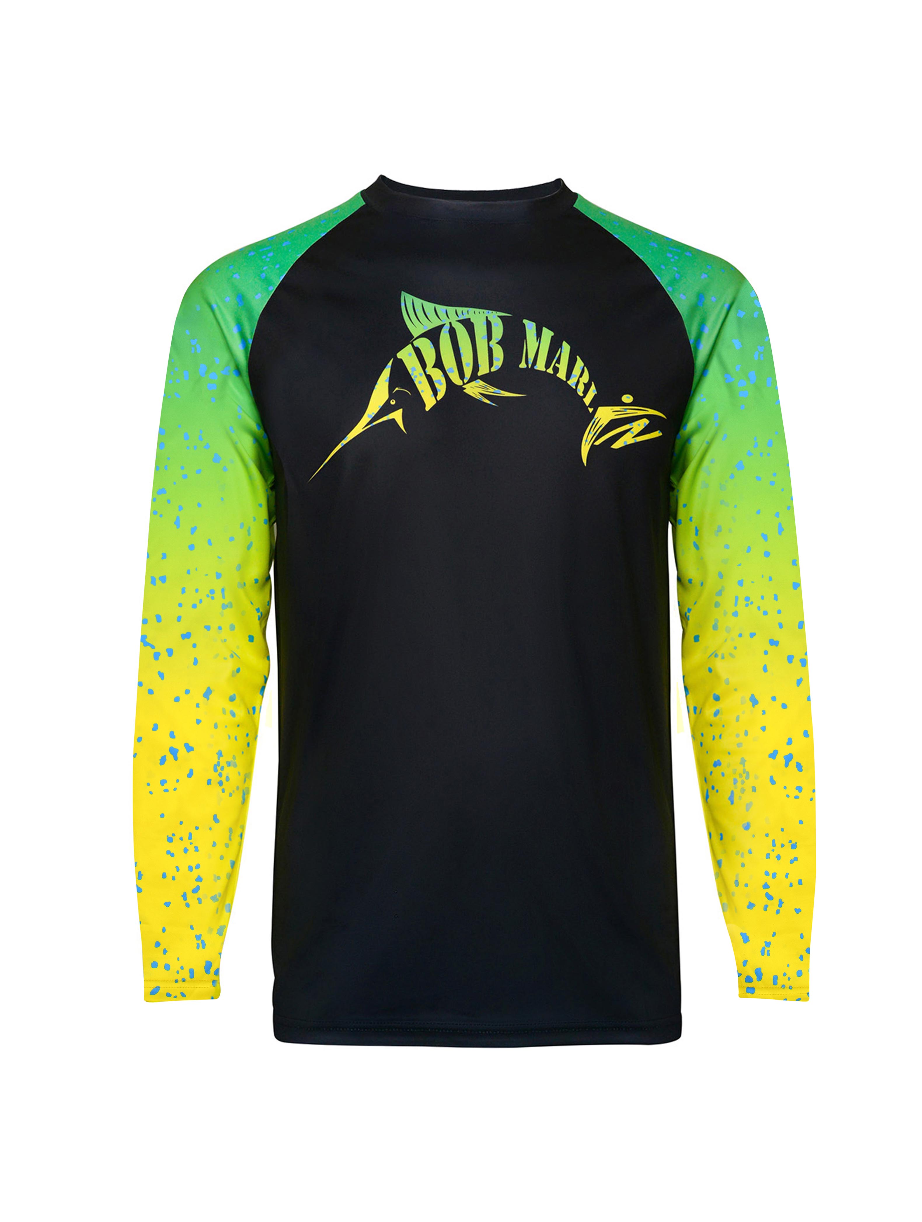 Bob Marlin Performance Shirt BOB MAHI BLACK