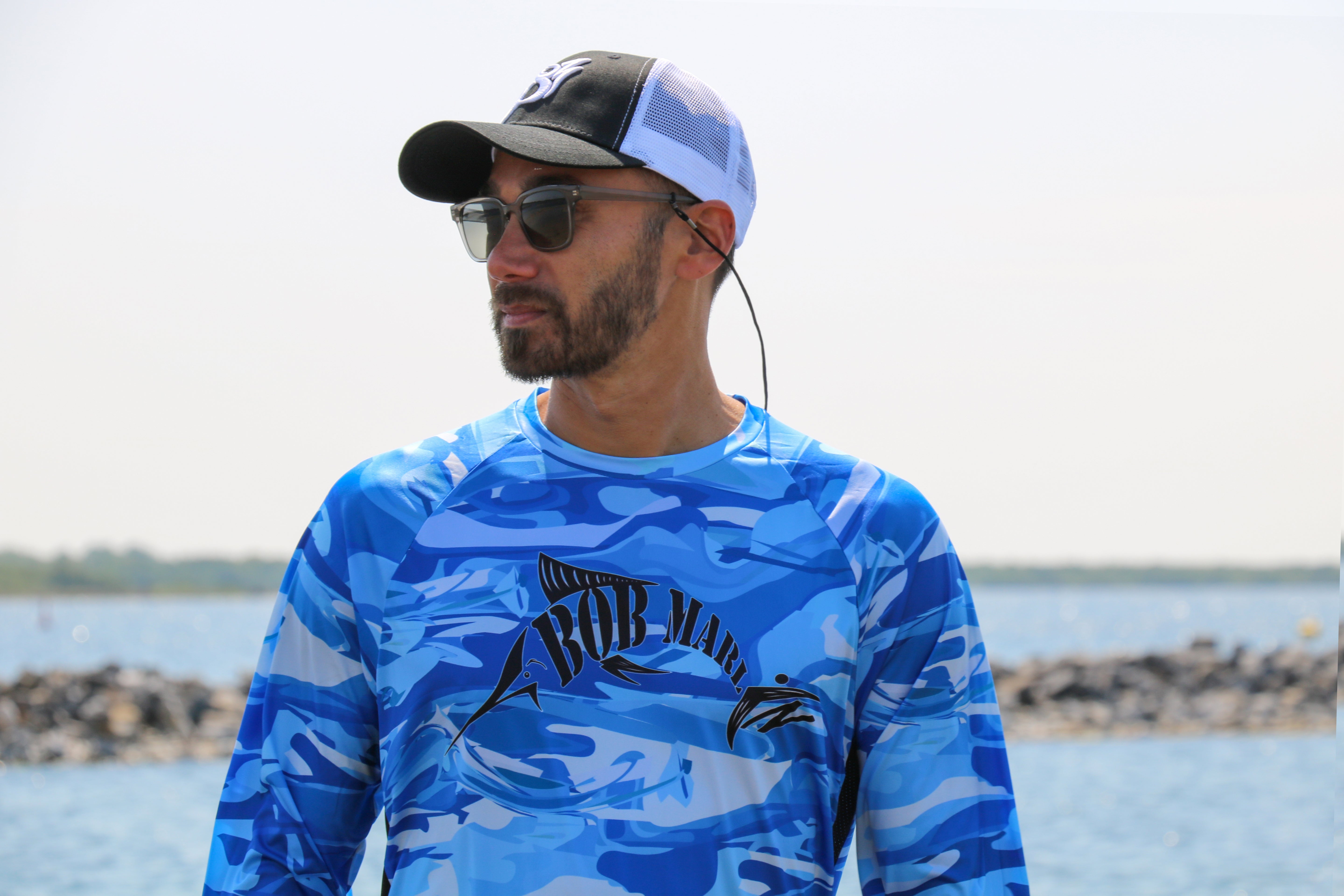 Bob Marlin Performance Shirt BLUE STORM