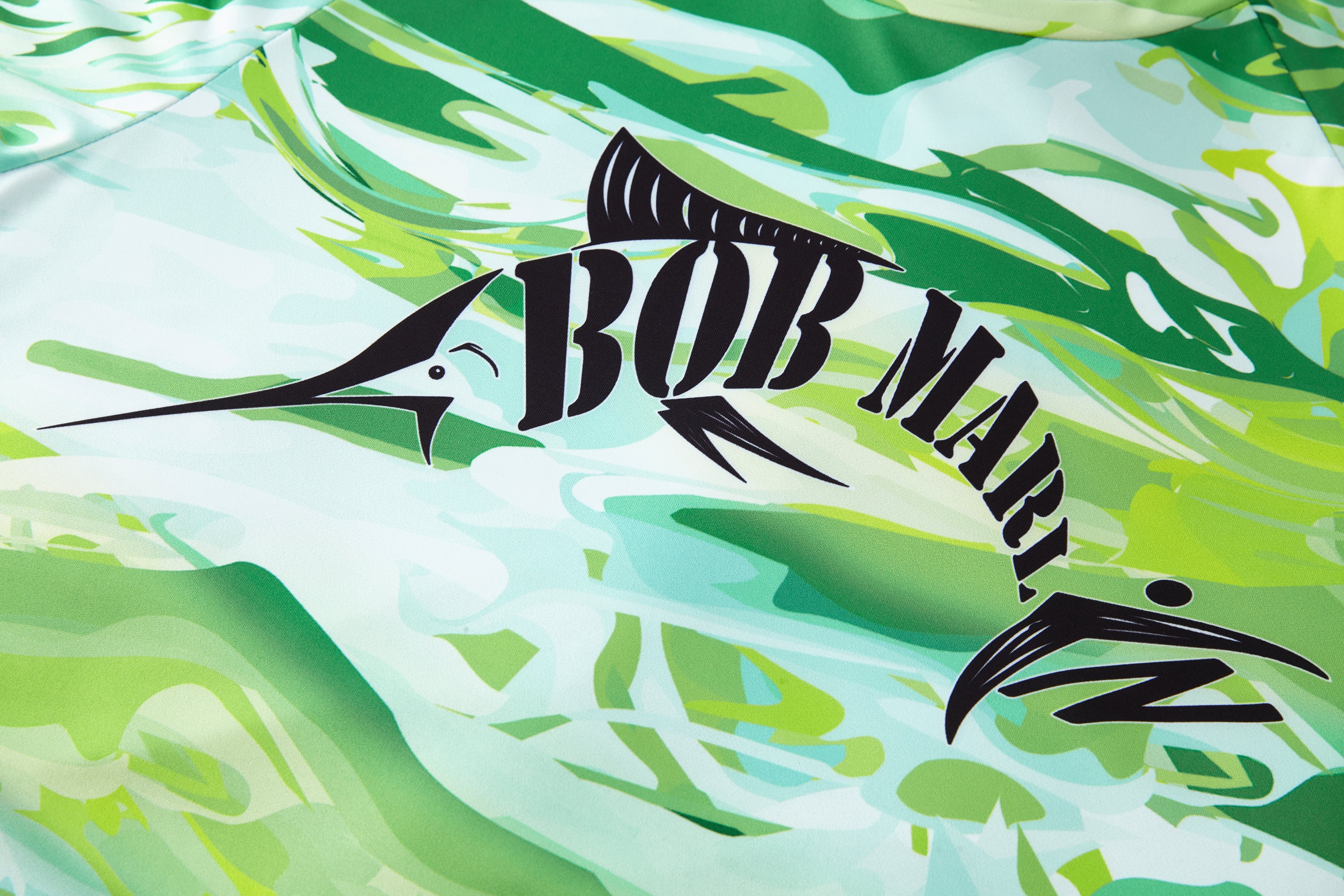 Bob Marlin Performance Shirt GREEN STORM