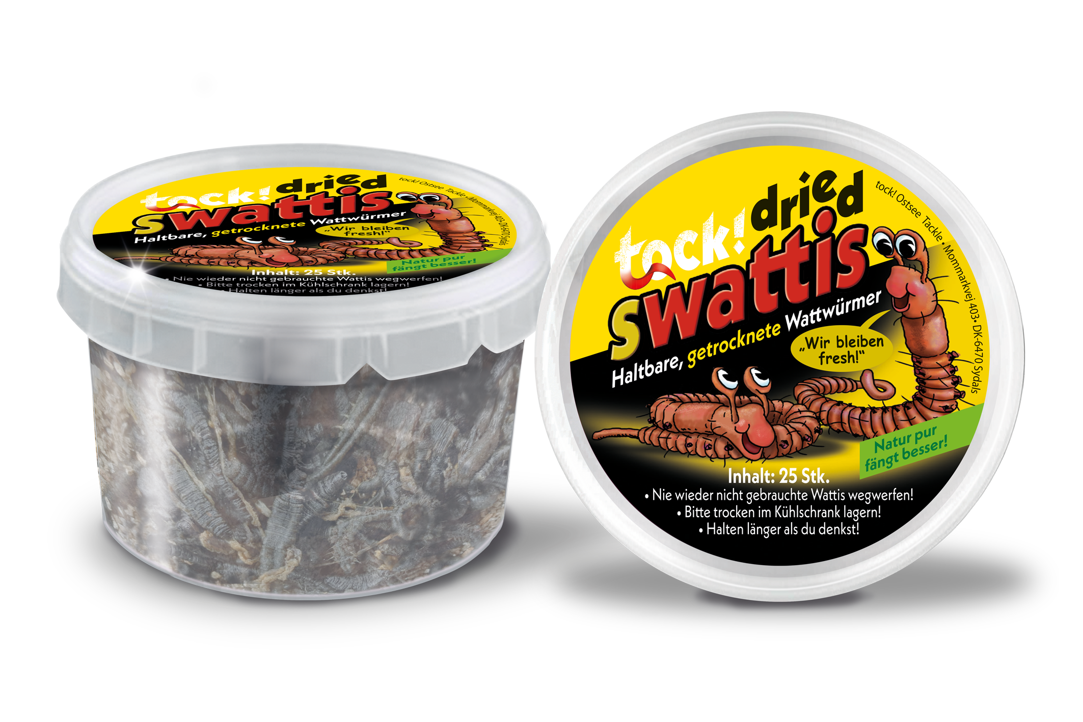 tock! Swattis Wattwürmer getrocknet