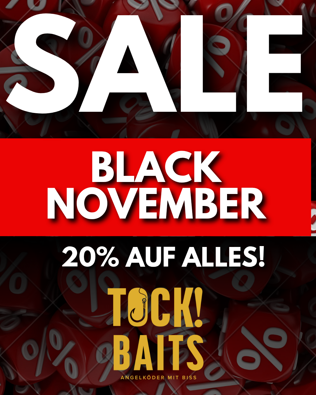 20% Rabatt auf alles!