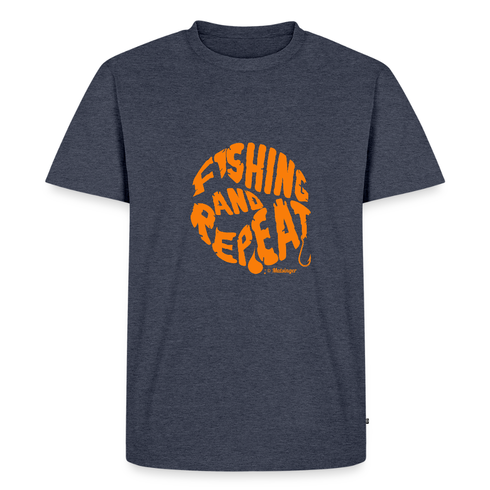 Fishing And Repeat - Jeansblau 